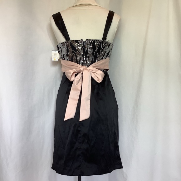 City Triangles NWT Black Sequin Prom/Party Dress Sz 9 - Picture 3 of 6